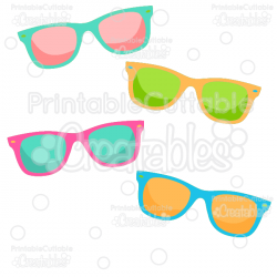 Summer Sunglasses Free SVG Cut File & Clipart