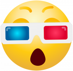 3D Glasses Emoticon Emoji Clipart Info