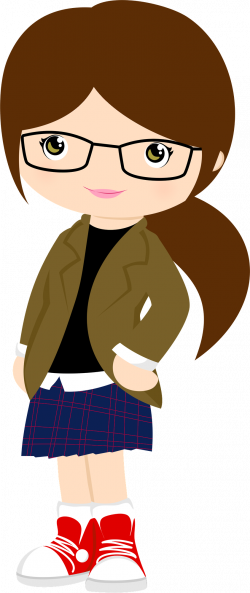 Photos: Girl With Glasses Clipart, - Drawings Art Gallery