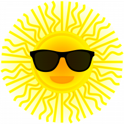 Clipart - Sun with sunglasses