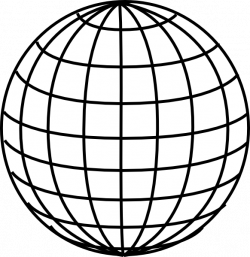 Globe black and white globe clipart - WikiClipArt