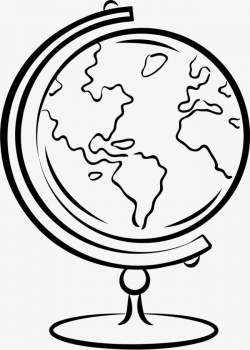 Hand Drawn Globe | globes | Globe drawing, Earth coloring ...