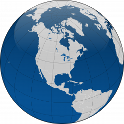 Clipart - Globe with borders