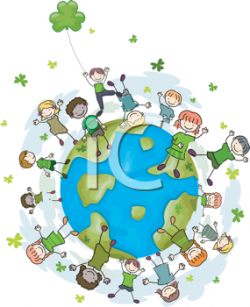 Earth Day Clipart - Kids Dancing on the Earth | Education ...