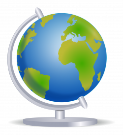 Clipart - Globe on stand