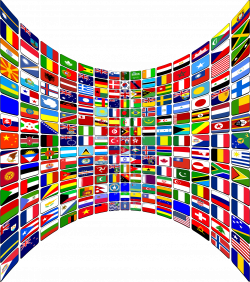 Clipart - World Flag Buttons Perspective