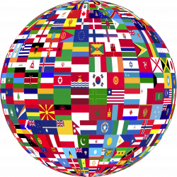Clipart - World Flags Globe 3