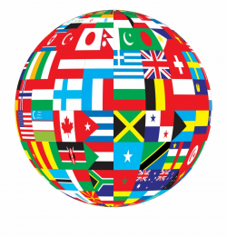 International Globe Clipart - World Flags Globe Png - globe ...