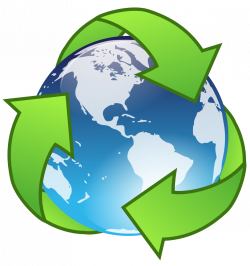 OnlineLabels Clip Art - Crystal Earth Recycle