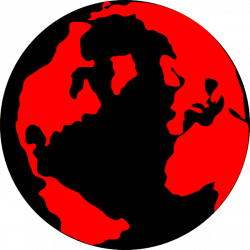 Red And Black Globe Clip Art at Clker.com - vector clip art online ...