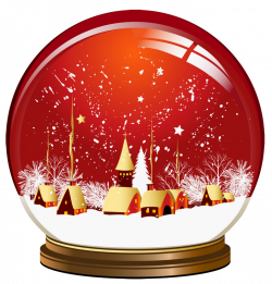 Red Christmas Snowglobe PNG Clipart | Gallery Yopriceville - High ...