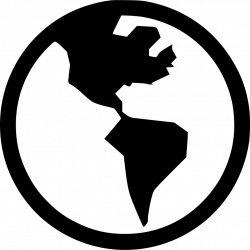 World Globe Silhouette at GetDrawings.com | Free for personal use ...