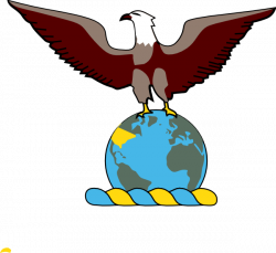 Eagle Over Globe Clip Art at Clker.com - vector clip art online ...