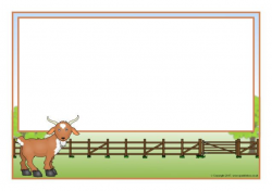 Goat A4 Page Borders (SB12285) - SparkleBox | Free Teaching ...