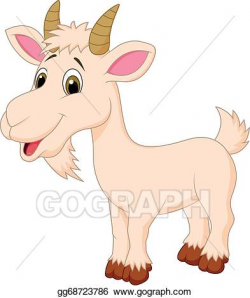 Vector Art - Goat cartoon character . Clipart Drawing ...