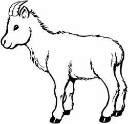 Baby Goat Coloring Page Super | Clipart Panda - Free Clipart ...