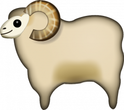 Download Sheep Emoji Image in PNG | Emoji Island