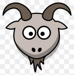 Goat Clipart Goat Face - Goat Head Carto #77025 - PNG Images ...
