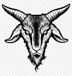 Goats Head Clipart Indian Goat - Baphomet Png, Transparent ...