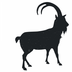 Goat Silhouette Black and white - Animal Silhouettes 3600*3600 ...