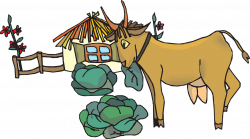 House Green Plants Goat Fence PNG Image - Picpng