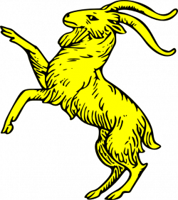 Gold Goat Symbol Clip Art at Clker.com - vector clip art online ...