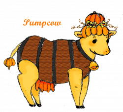 Gourdian Contest Entry 1: Pumpcow by Mama-Tama on DeviantArt