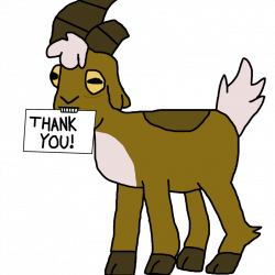 Gompers The Goat - Thank You by goatcanon on DeviantArt