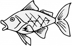 Goldfish - Traceable Heraldic Art