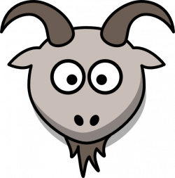 Goat Cartoon Head Clip Art at Clker.com - vector clip art online ...