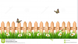 clipart fences and gates | Fence With Flowers Clipart | DIY ...