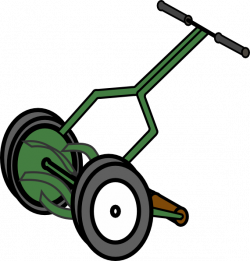 Cartoon Push Reel Lawn Mower Clip Art at Clker.com - vector clip art ...