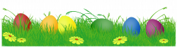 Easter Eggs In Grass Clipart