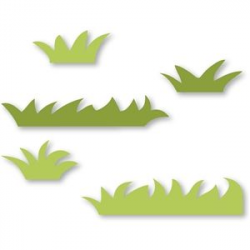 5 grass shapes | Birthday - Bug party | Silhouette design ...