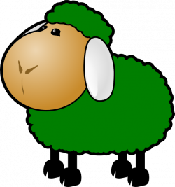 Green Sheep Clip Art at Clker.com - vector clip art online, royalty ...