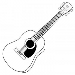 guitar clipart black and white fancy guitar clipart black and white ...