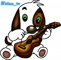 cute dog playing the guitar png by Melissa-tm on DeviantArt