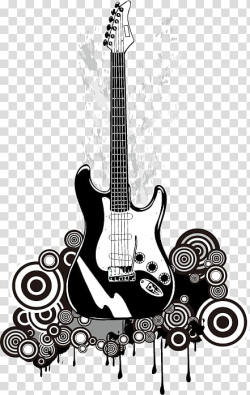 White and black stratocaster electric guitar , Guitar Poster ...