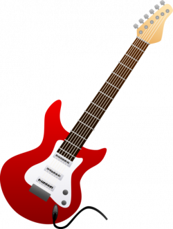 Red Electric Guitar Design | scrapbook music | Guitar ...