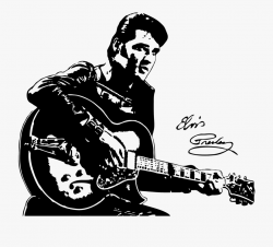 Guitar Clipart Guitar Elvis - Elvis Presley Vinyl Clock ...