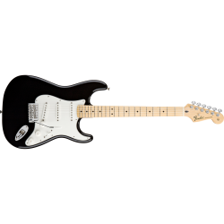 Fender Standard Stratocaster Electric Guitar Black Strat Maple Neck ...