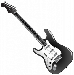 28+ Collection of Guitar Clipart Png Black And White | High quality ...