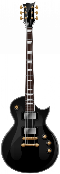 Black Guitar PNG Clip Art Image | Gallery Yopriceville - High ...