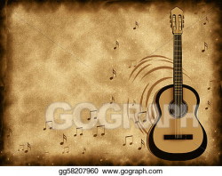 Clipart - Guitar. Stock Illustration gg58207960 - GoGraph