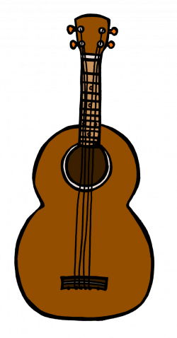 Guitar clipart animated - Pencil and in color guitar clipart animated