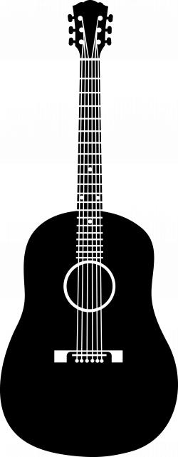 acoustic_guitar_black_silhouette.png (3184×8188) | Xmas | Pinterest ...
