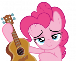 Pinkie with ukulele by Vanchees on DeviantArt