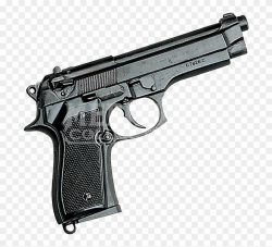 Beretta 92f 9mm Pistol Black - 9mm Pistol Clipart (#1060767 ...