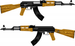 OnlineLabels Clip Art - AK 47 Rifle