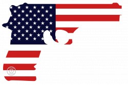 United States of America (USA) Gun Window Decal |2nd Amendment Sticker